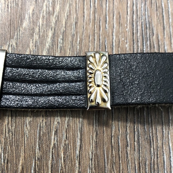 Vintage Black Leather Belt - Picture 13 of 17